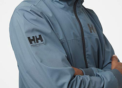 Helly-Hansen Mens HP Racing Wind Jacket Waterproof Windproof Breathable Sailing Jacket, 635 Orion Blue, Large