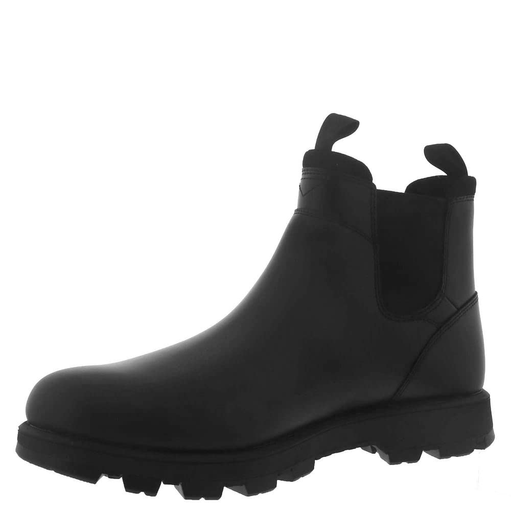 UGG Men's Hillmont Chelsea Boot, Black Leather, 11