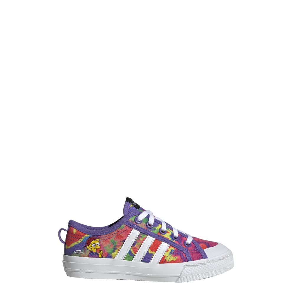 adidas Nizza Shoes Kids' 2 Big Kid Core Black/Cloud White/Purple Rush