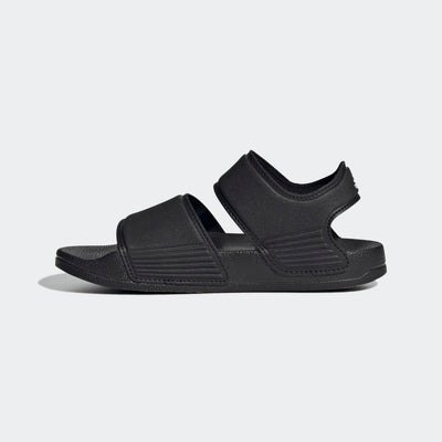 adidas Adilette Sandals, Core Black/White/Core Black, 4 US Unisex Big Kid