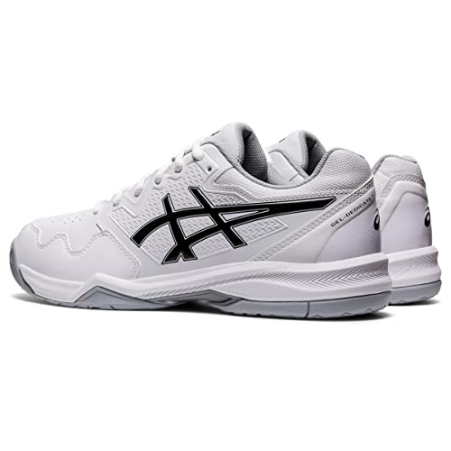 ASICS Men's Gel-Dedicate 7 Tennis Shoes, 7, White/Black