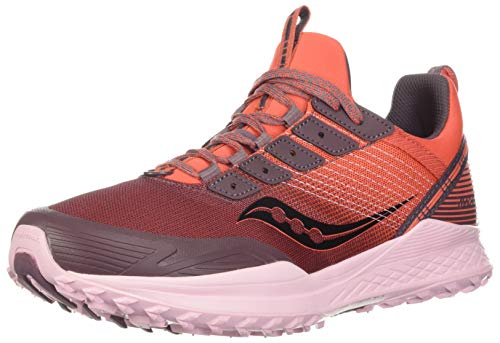 Saucony Women's Mad River TR Trail Running Shoe, Coral, 12