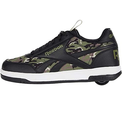 HEELYS Boy's Court Low (Little Kid/Big Kid/Adult) Black/Cap Olive/Safari Men's 7 M