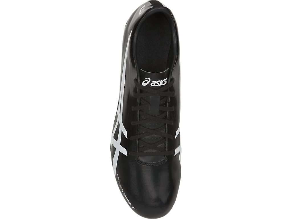 ASICS Men's Hyper Sprint 7 Track & Field Shoe, Black/White, 10 M US