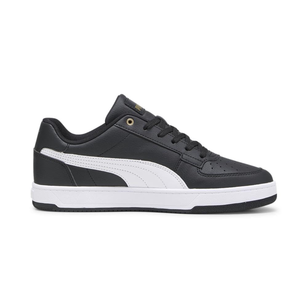 PUMA Mens Caven 2.0 Sneaker 13 Puma Black-puma White-gold