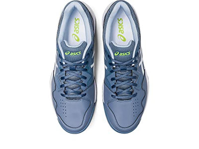 ASICS Men's Gel-Dedicate 7 Tennis Shoes, 12, Steel Blue/White