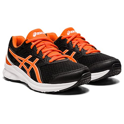 ASICS Kid's JOLT 3 Grade School Running Shoe, 6.5, Black/Marigold Orange