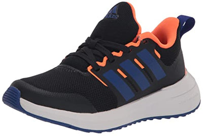 adidas Baby Boy's Fortarun 2.0 Elastic (Toddler) Ink/Lucid Blue/Screaming Orange 7.5 Toddler M