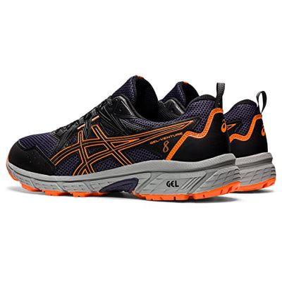 ASICS Men's Gel-Venture 8 Running Shoes, 7.5, Black/Shocking Orange