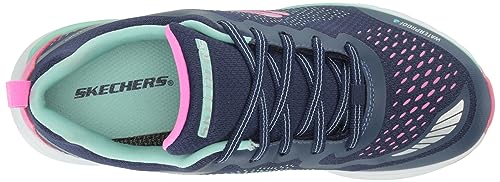 Skechers Kids Ultra Groove-Miss Hydro Sneaker, Navy/Multi, 4 US Unisex Big Kid