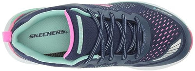 Skechers Kids Ultra Groove-Miss Hydro Sneaker, Navy/Multi, 4 US Unisex Big Kid