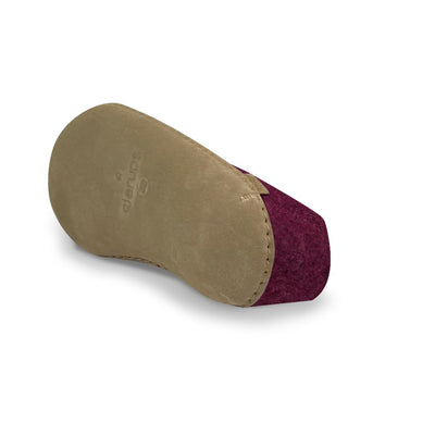 Glerups Wool Shoe Leather Outsole 9.5 Women/7 Men Cranberry