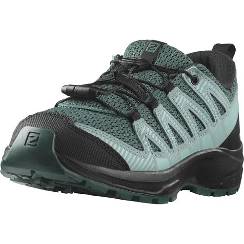 Salomon Unisex Junior’s XA Pro V8 Hiking Shoes for Kids - Stargazer/Black/Blue Radiance - 4