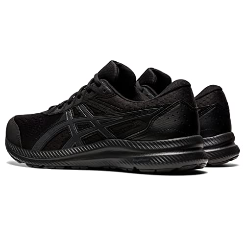 ASICS Men's Gel-Contend 8 Running Shoes, 12.5, Black/Carrier Grey