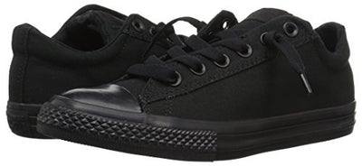 Converse Kids' Chuck Taylor All Star Street Ox (Little Big),Black Mono,2 M US Little Kid