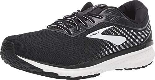 Brooks Ghost 12 Running Shoe Black/Ebony/White 9 D (M)