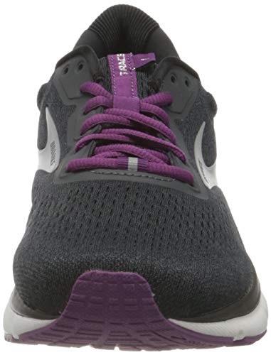 Brooks Women's Trace Neutral Running Shoe - Ebony/Black/Wood Violet - 12