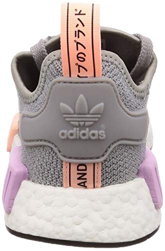 adidas Originals's NMD_R1 Ladies Light Granite/Light Granite/Clear Orange Shoes Size 6