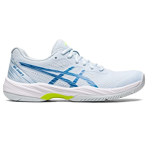 ASICS Women's Gel-Game 9 Tennis Shoes, 11, Sky/Reborn Blue