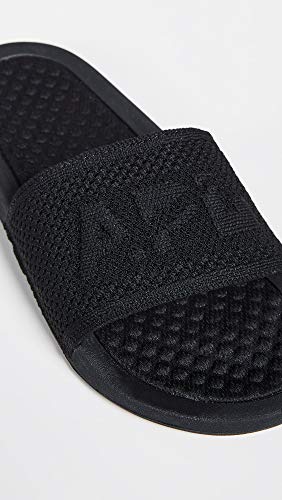 Athletic Propulsion Labs (APL) Women's Big Logo Techloom Slide Slipper, Black, 6