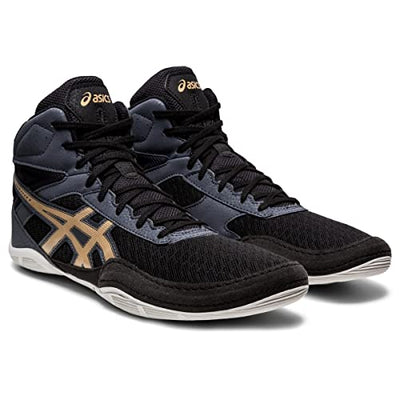 ASICS Men's Matflex 6 Wrestling Shoes, 14, Black/Champagne