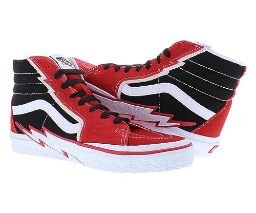 Vans Men's Hi-Top Trainers US 7.5 (Bolt) Racing Red/Black, 42.5 EU, Bolt Racing Red Black, 9.5