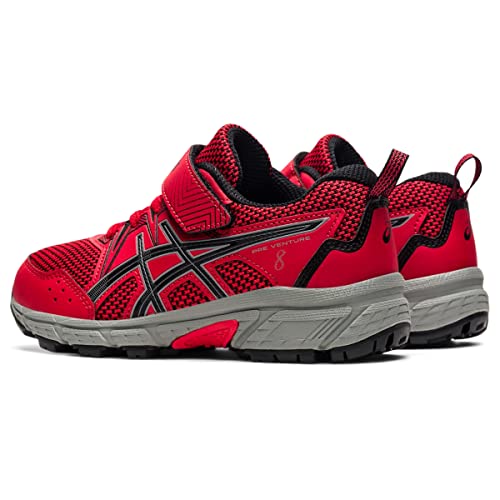 ASICS Kid's PRE Venture 8 Pre-School Running Shoes, K13, Electric RED/Black