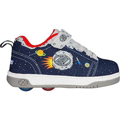 HEELYS Boy's Dual Up x2 (Little Kid/Big Kid) Navy/Gray/Multi Space 3 Little Kid M