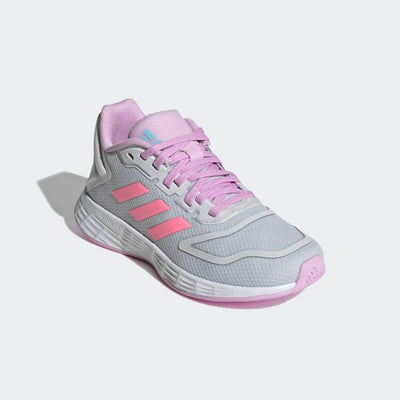 adidas Duramo 10 Running Shoe, Dash Grey/Beam Pink/Bliss Lilac, 2 US Unisex Little Kid