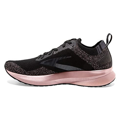 Brooks Women's Levitate 4 Running Shoe - Black/Ebony/Rose Gold - 7.5