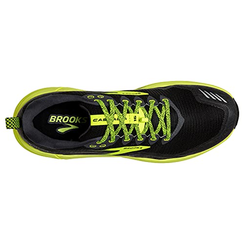 Brooks Men's Cascadia 16 Trail Running Shoe - Black/Ebony/Nightlife - 12.5 Wide