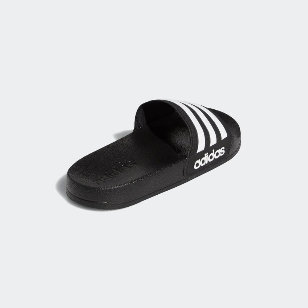 adidas Adilette Shower Slides, Core Black/White/Core Black, 6 US Unisex Big Kid