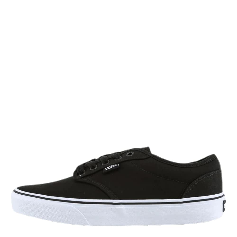 Vans Men's Atwood Sneaker, Canvas Black/White, 8 M US