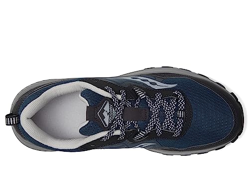 Saucony mens Excursion Tr16 Trail Running Shoe, Navy/Silver, 8.5 Wide US