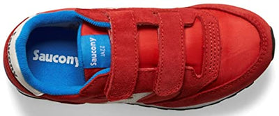 Saucony Jazz Double Hook & Loop Sneaker, RED/Blue, 12.5 US Unisex Little Kid