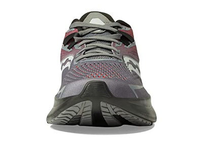 Saucony Men's Ride 15 Running Shoe, Charcoal/RED