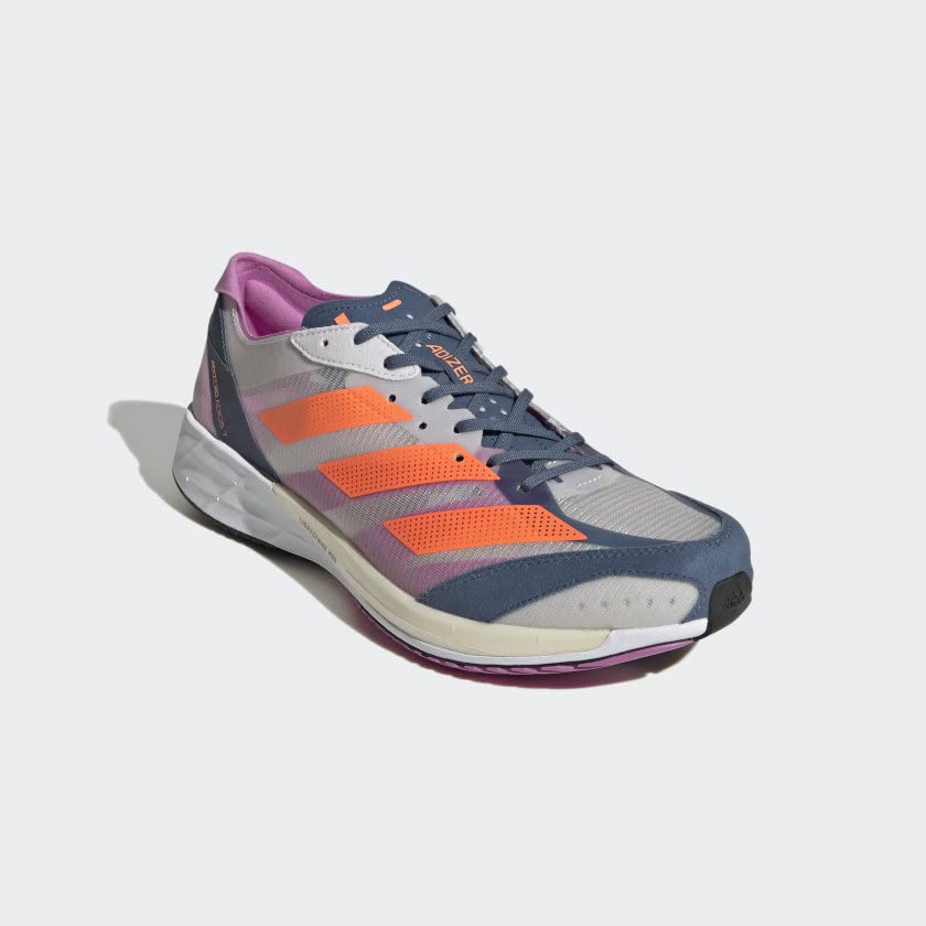 adidas Adizero Adios 7 Running Shoes Men's, Grey, Size 13.5