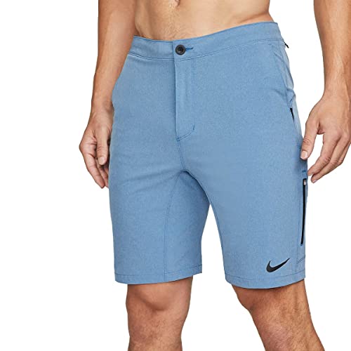 Nike Merge Men's 9" Dri-FIT Hybrid Active Shorts (32, Dark Marina Blue)