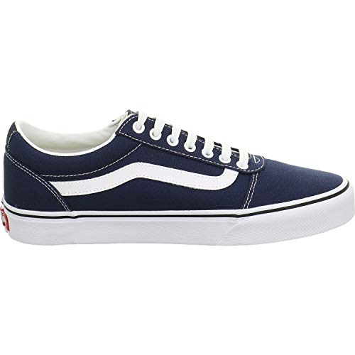 Vans Men's Ward Sneaker, Blue ((Canvas) Dress Blues/White Jy3), 13