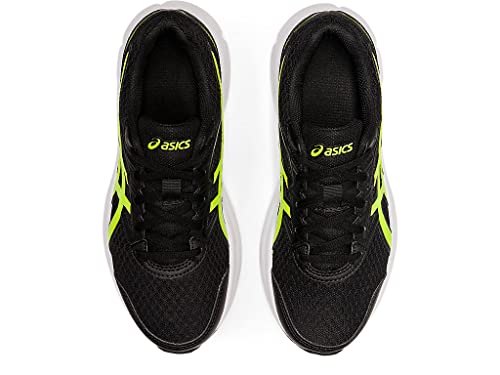 ASICS Kid's JOLT 3 Grade School Running Shoe, 4, Black/Hazard Green