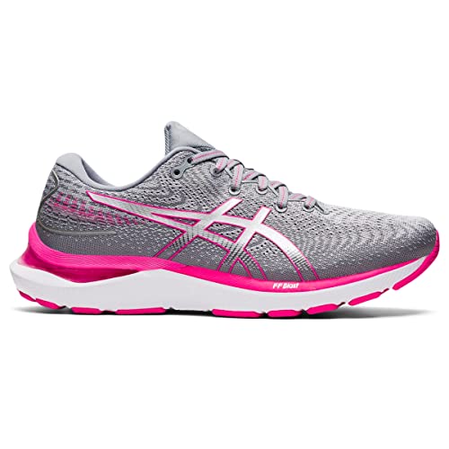 ASICS Women's Gel-Cumulus 24 Running Shoes, 5, Sheet Rock/Pink GLO