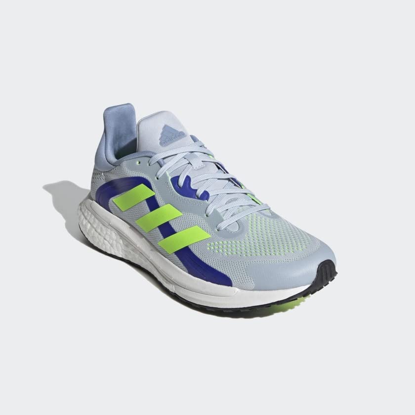 adidas Women's Solar Glide 4 St Running Shoe 7.5 Halo Blue/Signal Green/Sonic Ink