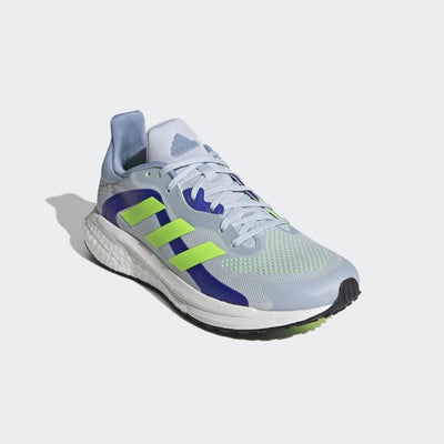 adidas Women's Solar Glide 4 St Running Shoe 7.5 Halo Blue/Signal Green/Sonic Ink