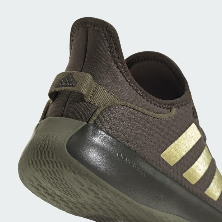 adidas Womens Cloudfoam Pure Shadow Olive/Olive Strata/Gold Metallic 8.5