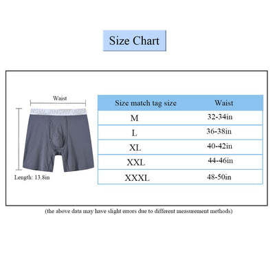 JINSHI Mens Design Long Leg Boxer Briefs Underwear Multipack XX-Large 942m07 3-pack