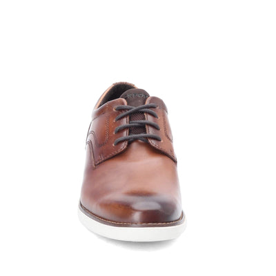 Rockport Men's Garett Plain Toe Oxford 11 Wide Cognac