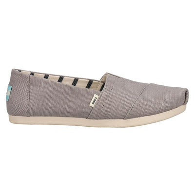 TOMS Womens Alpargata Slip On Flats Casual - Grey - Size 11 B