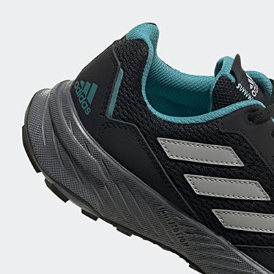 adidas Women's Tracefinder Trail Running Sneakers, Core Black - Grey Two - Mint Ton, 7.5