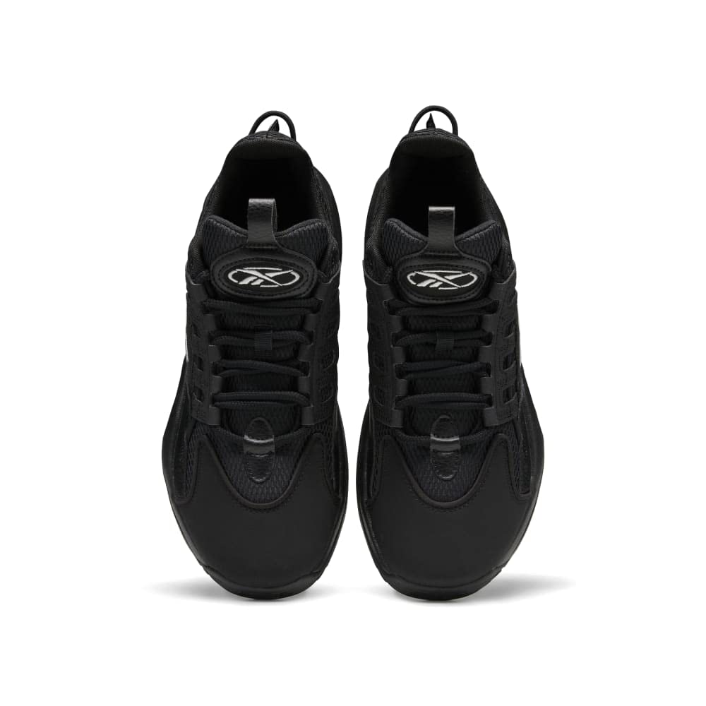 Reebok Unisex-Adult Solution Mid Basketball Shoe 12 Women/10.5 Men Black/Silver Metallic