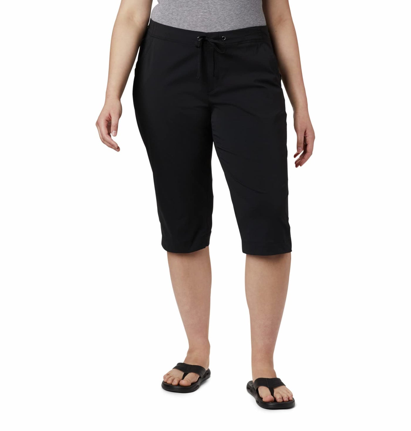 Columbia Women's Plus-Size Anytime Outdoor Plus Size Capri Pants, Black, 16Wx18